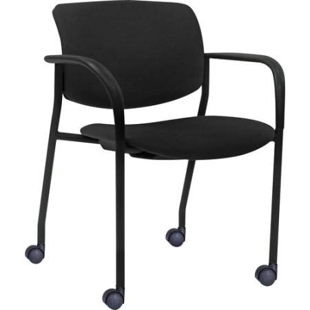 Lorell Stack Chairs with Plastic Back & Fabric Seat (83115)