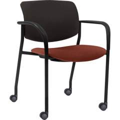 Lorell Stack Chairs with Plastic Back & Fabric Seat (83115A203)