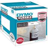 DYMO LW Durable 4-1/16" x 6-1/4" (104 mm x 159 mm) White Poly, 200 labels (1933086)