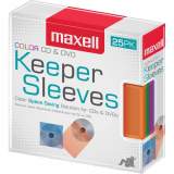 Maxell CD/DVD Keeper Sleeves - Color (25 Pack) (190151)