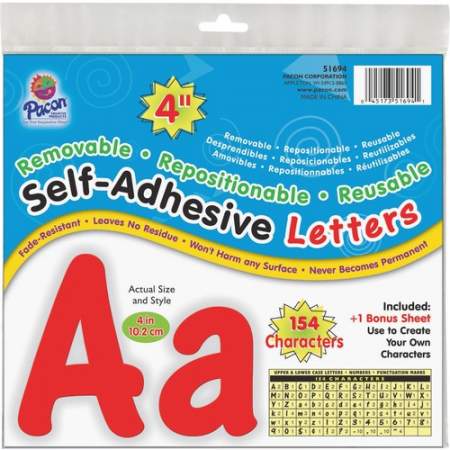 Pacon 154 Character Self-adhesive Letter Set (51694)