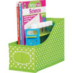 Teacher Created Resources Lime Polka Dots Book Bin (20785)