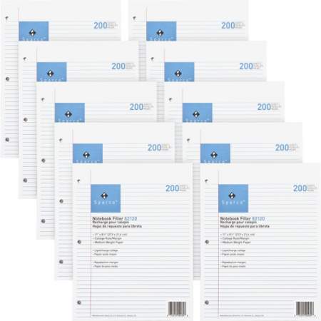 Sparco Notebook Filler Paper - Letter (82120BD)