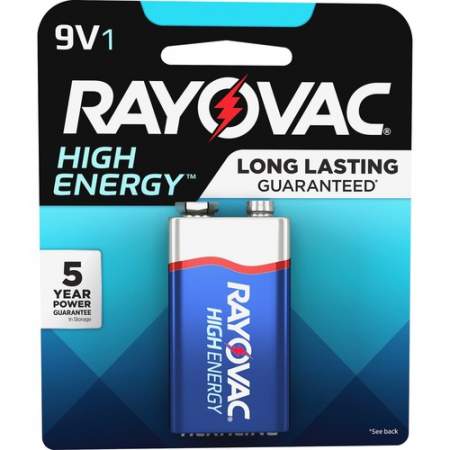 Rayovac Alkaline 9 Volt Battery (A16041K)