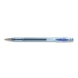 Zebra J-Roller RX Gel Pen, Stick, Medium 0.7 mm, Blue Ink, Translucent Blue Barrel, Dozen (43120)