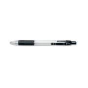 Zebra Z-Grip Mechanical Pencil, 0.5 mm, HB (#2.5), Black Lead, Clear/Black Grip Barrel, Dozen (52310)