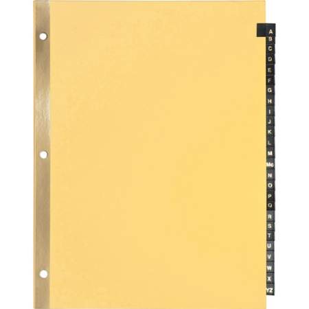 Business Source A-Z Black Leather Tab Index Dividers (01181)