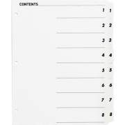 Business Source Table of Content Quick Index Dividers (05853)