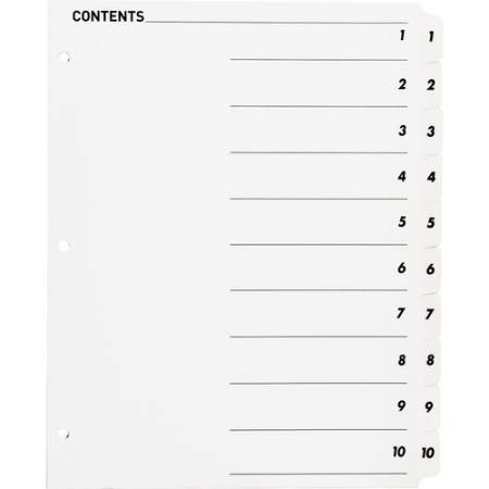 Business Source Table of Content Quick Index Dividers (05854)