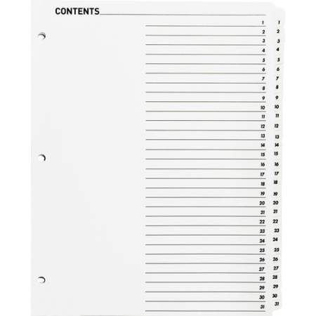 Business Source Table of Content Quick Index Dividers (05859)