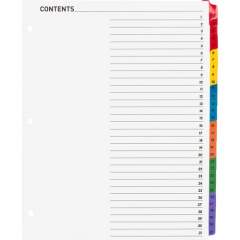 Business Source Table of Content Quick Index Dividers (21907)