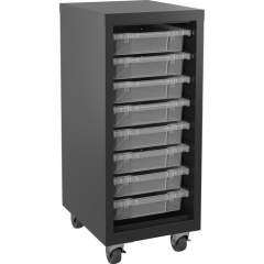 Lorell Pull-out Bins Mobile Storage Tower (71104)