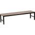 Lorell Charcoal Faux Wood Outdoor Bench (42689)