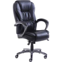 Lorell Active Massage Leather High-Back Chair (50092)