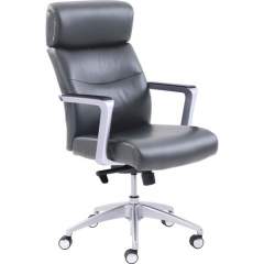 La-Z-Boy High-back Leather Chair (49317GRY)