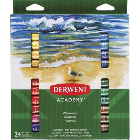 Derwent Academy 24 Watercolor Paint Tubes (98222)