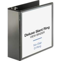 Business Source Deluxe Slant Ring View Binder (62472)