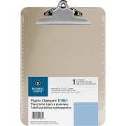 Business Source Spring Clip Plastic Clipboard (01861)