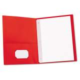 Universal Two-Pocket Portfolios with Tang Fasteners, 0.5" Capacity, 11 x 8.5, Red, 25/Box (57118)