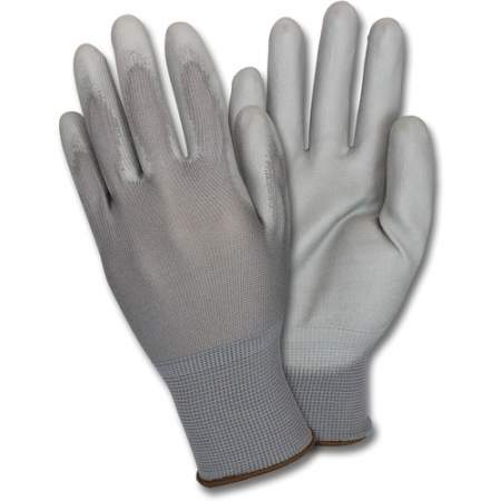 Safety Zone Poly Coated Knit Gloves (GNPUSM4GY)