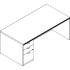 Groupe Lacasse Left Single Pedestal Desk - 2-Drawer (71KUF3066SG)