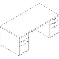 Groupe Lacasse Double Pedestal Desk (71KUF3060UFG)