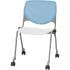 KFI Kool Caster Chair-Perforated Back (CS2300B35S8)