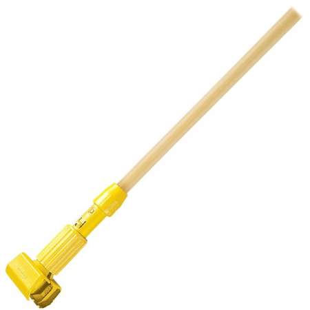 Rubbermaid Commercial Gripper Hardwood Mop Handle 1 1/8 dia x 60 Natural/Yellow 