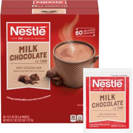 Nestle Hot Cocoa Milk Chocolate Single-Serve Hot Chocolate Packets (26791)
