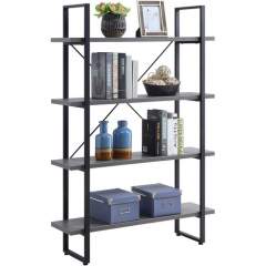 Lorell SOHO 4-Shelf Metal Frame Bookcase (97620)