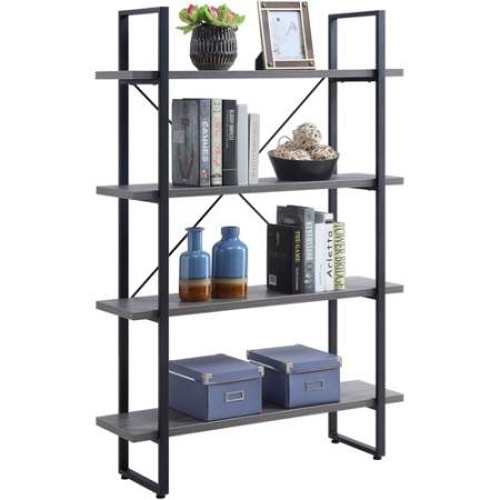 Lorell SOHO 4-Shelf Metal Frame Bookcase (97620)