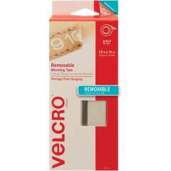 VELCRO Brand Removable Mounting Tape, 15ft x 3/4in Roll, White (95179)