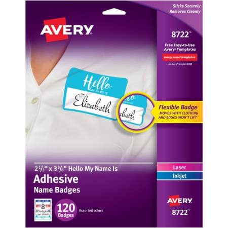 Avery Self-Adhesive Name Tags (08722)