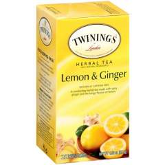 TWININGS Lemon & Ginger Herbal Tea - Tea Bag (09180)