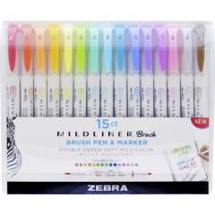 Zebra Pen Mildliner Double Ended Brush Pens (79115)
