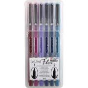 Marvy LePen Flex Brush Tip Pen Set (48006B)