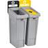 Rubbermaid Commercial Slim Jim Recycling Station (2007916)