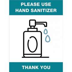 Lorell Please Use Hand Sanitizer Sign (00254)