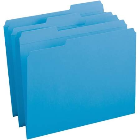 Business Source Reinforced Tab Colored File Folders (03172)