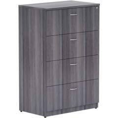 Lorell Weathered Charcoal 4-drawer Lateral File (69624)