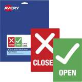 Avery Surface Safe OPEN/CLOSED Table/Chair Decals (83070)