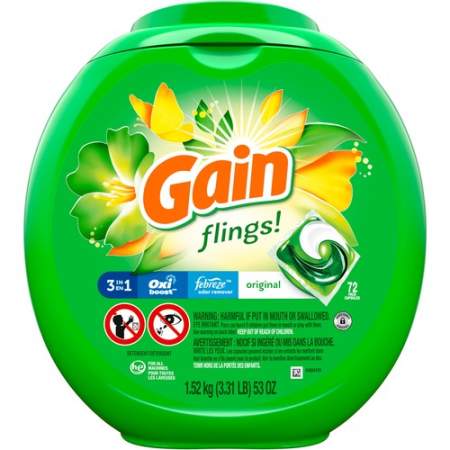 Gain Flings Detergent Pacs (86792)