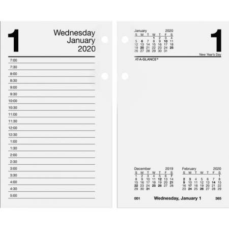 AT-A-GLANCE Loose-leaf Daily Desk Calendar Refill (E7175020)