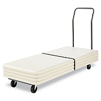 Chair/Table Cart, Metal, 600 lb Capacity, 20.86" x 50.78" to 72.04" x 43.3", Black (FTCART)