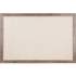 U Brands Linen Bulletin Board, 36" X 24" , Rustic MDF Frame (4891U0001)