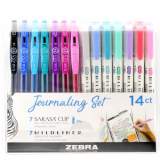 Zebra Pen Sarasa Clip Gel Pens/Mildliner Markers Set (10014)