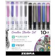 Zebra Pen Sarasa Pens/Mildliner Creative Starter Kit (10015)
