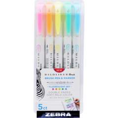 Zebra Pen Mildliner Brush Pen & Marker Set (79105)