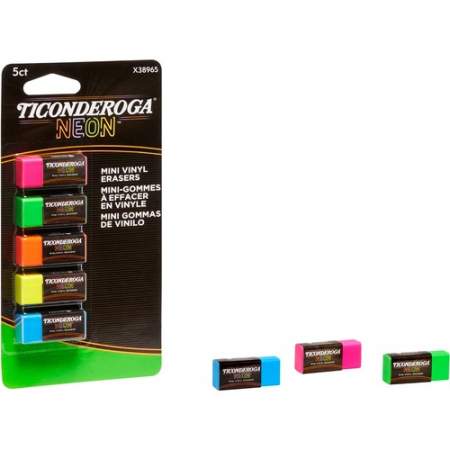 Ticonderoga Neon Mini Erasers (X38965)