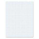 Ampad Quadrille Pads, Quadrille Rule (4 sq/in), 50 White (Heavyweight 20 lb) 8.5 x 11 Sheets (22000)